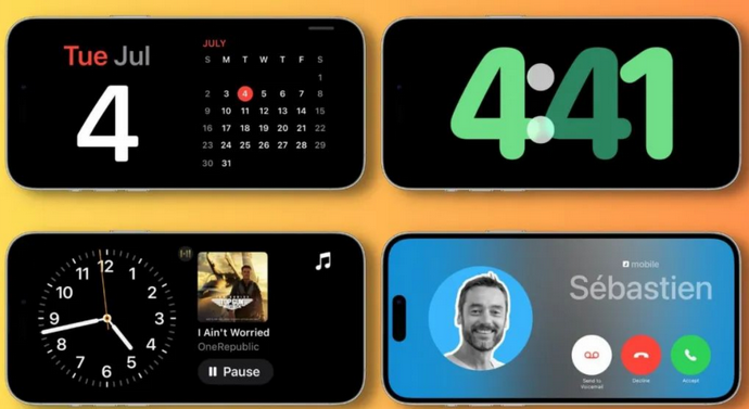 龙城苹果手机维修分享iOS17横屏充电待机显示有什么好处 