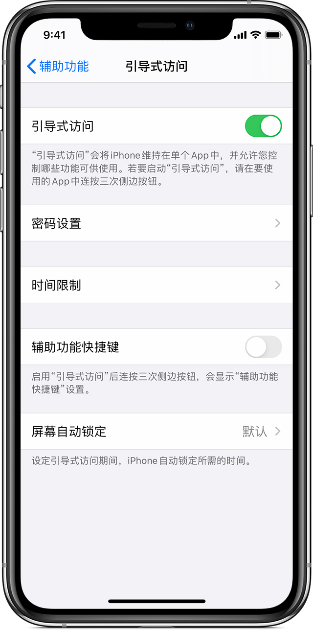 龙城苹果手机维修分享如何在 iPhone 上退出引导式访问 