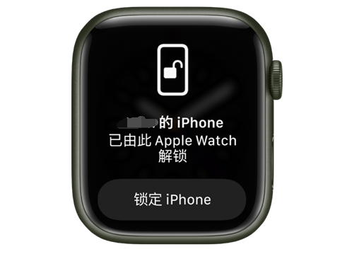 龙城苹果手机维修分享用 AppleWatch 解锁配备面容 ID 的 iPhone方法 