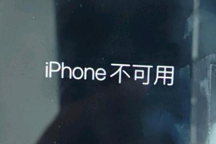 龙城苹果服务网点分享锁屏界面显示“iPhone 不可用”如何解决 