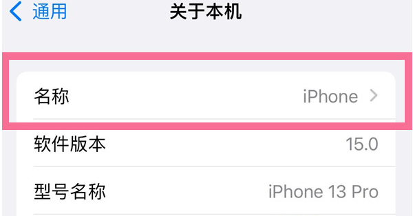 龙城苹果13维修分享iPhone 13热点名字设置教程 